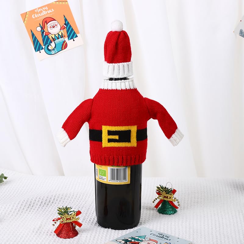 3 Pack Christmas Wine Bottle Cover Knitted Sweater A283