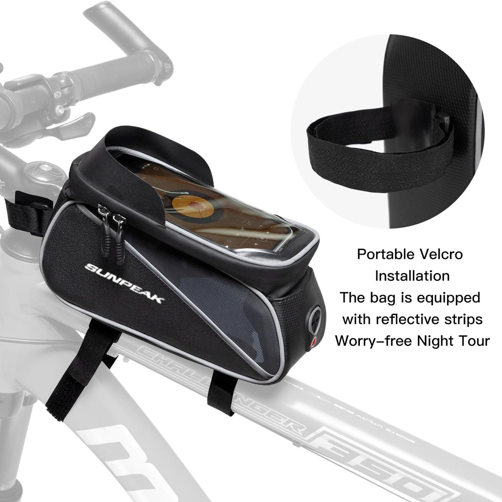Waterproof Bike Handlebar Bag with Cell Phone Holder G23280