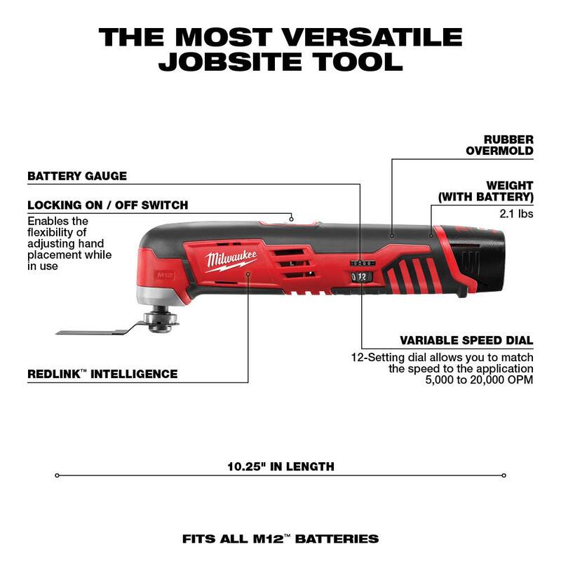 12V Cordless Reciprocating Saw Kit with Oscillating Multi-Tool & 6.0Ah Battery Pack F73017