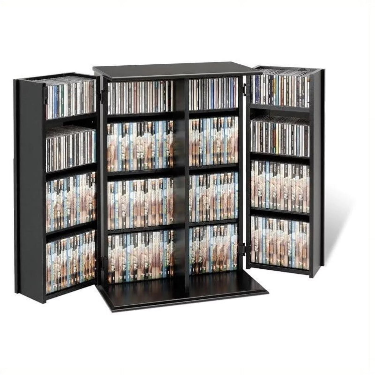 Black Wood Media Cabinet Z446