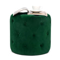 Round Velvet Ottoman R50761