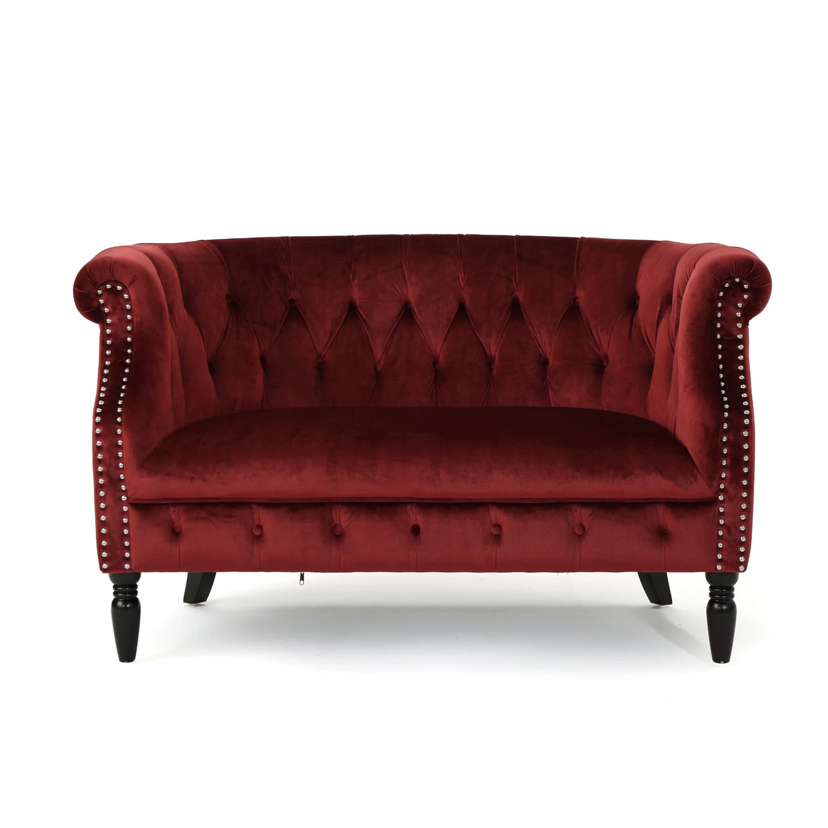 Tufted Chesterfield Velvet Loveseat P88981