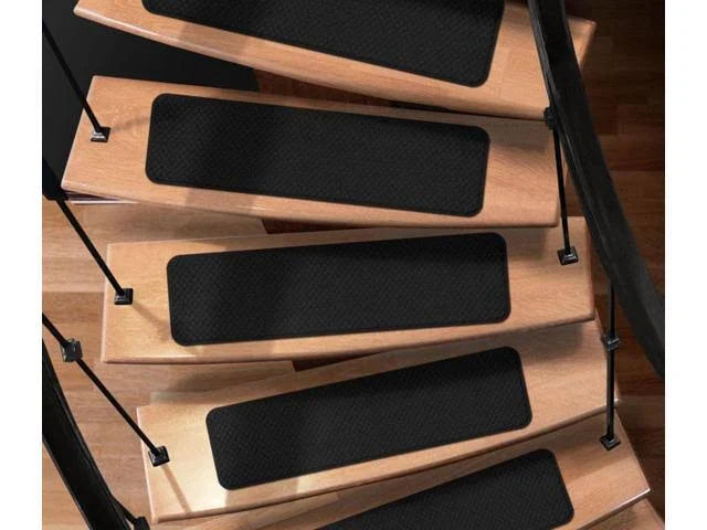 15 Pc Black Carpet Stair Treads L83621
