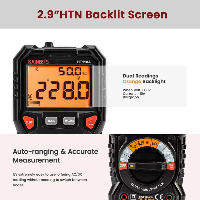 Auto-Ranging TRMS Digital Multimeter P56843