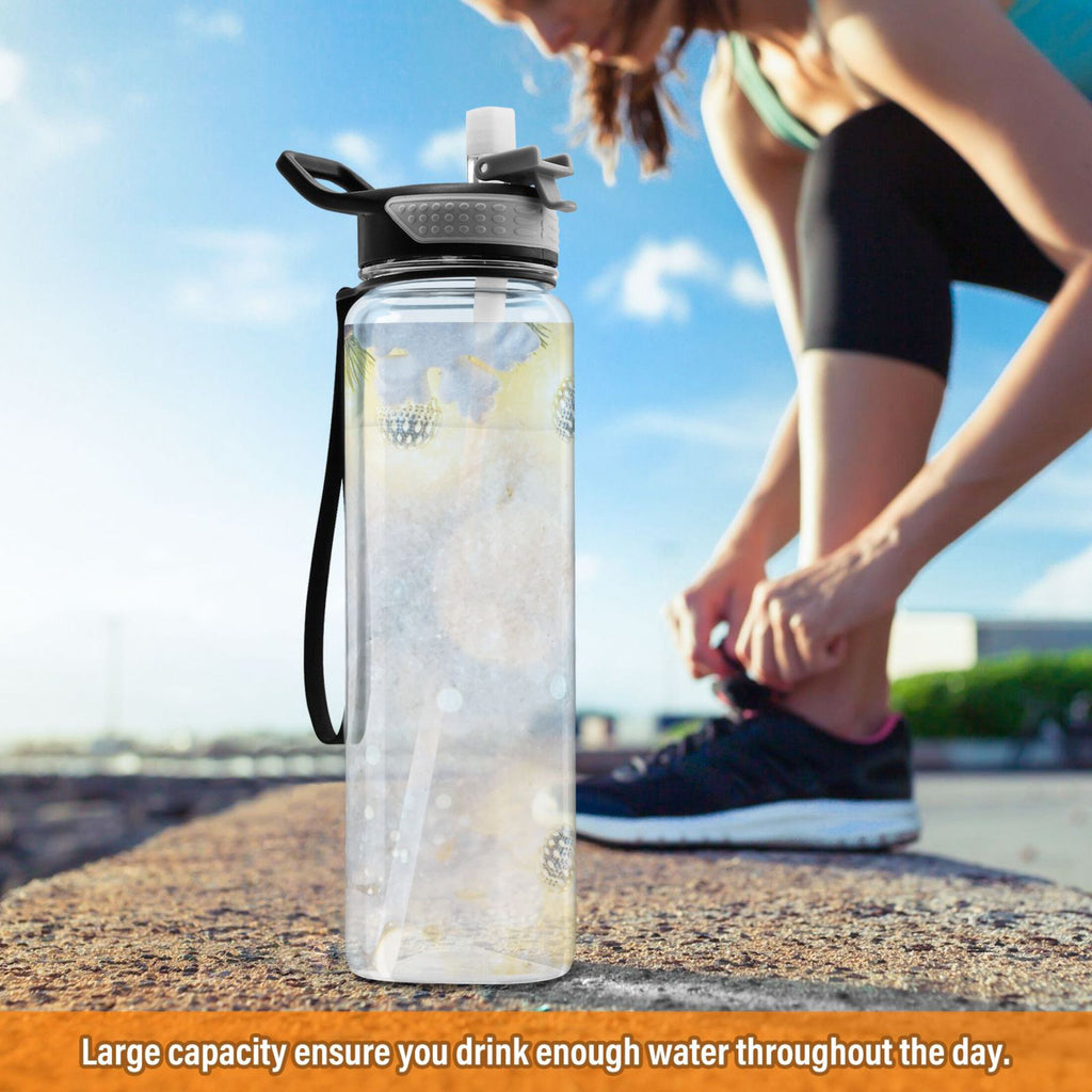 32oz Tritan Leakproof Clear Sports Water Bottle B719