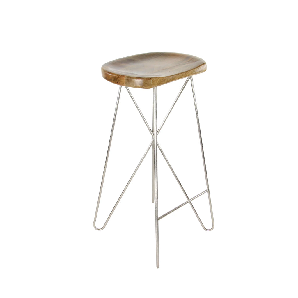 Brown Mango Wood Bar Stool D695915