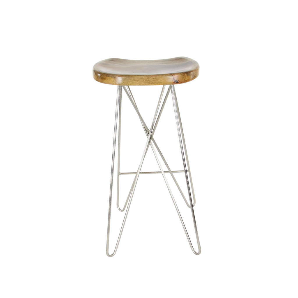 Brown Mango Wood Bar Stool D695915