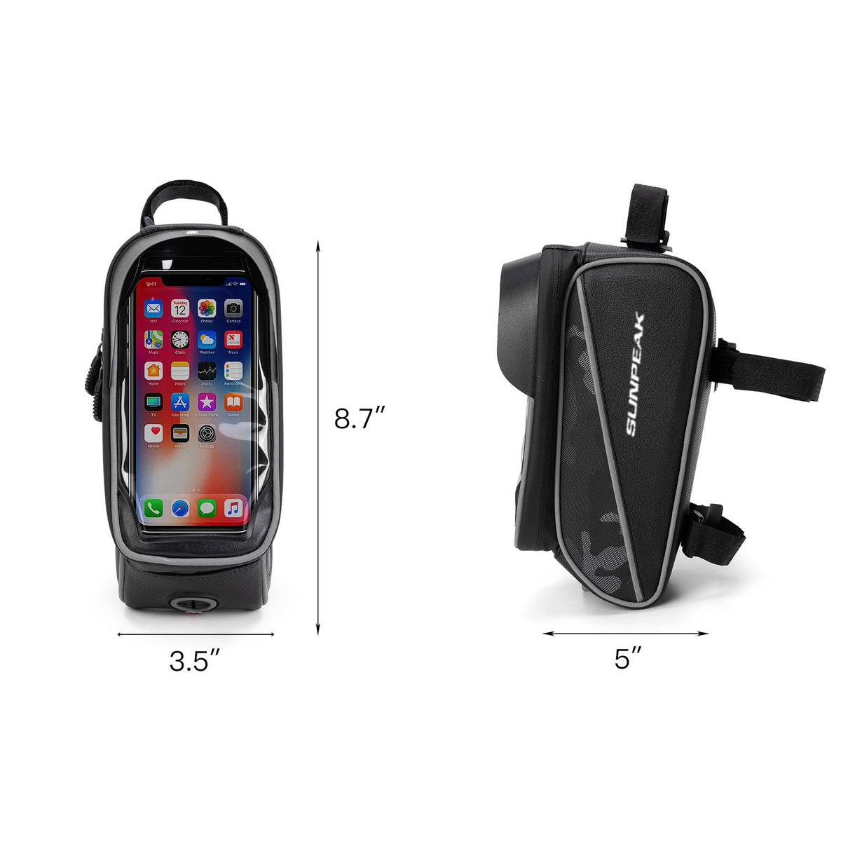 Waterproof Bike Handlebar Bag with Cell Phone Holder G23280