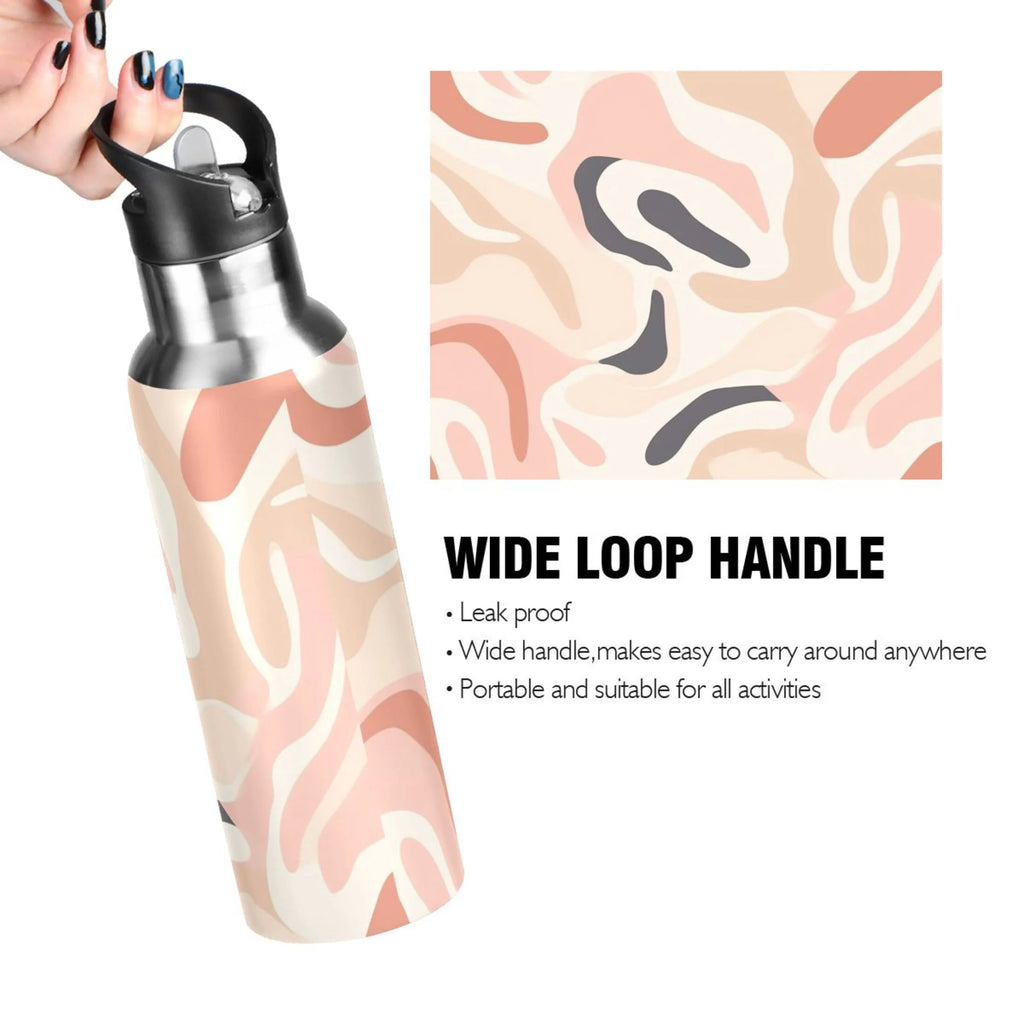 Insulated Stainless Steel Water Bottle with Straw Lid 20 oz I437191