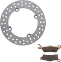 Rear Brake Rotor and Brake Pads Pack of 2 C1689