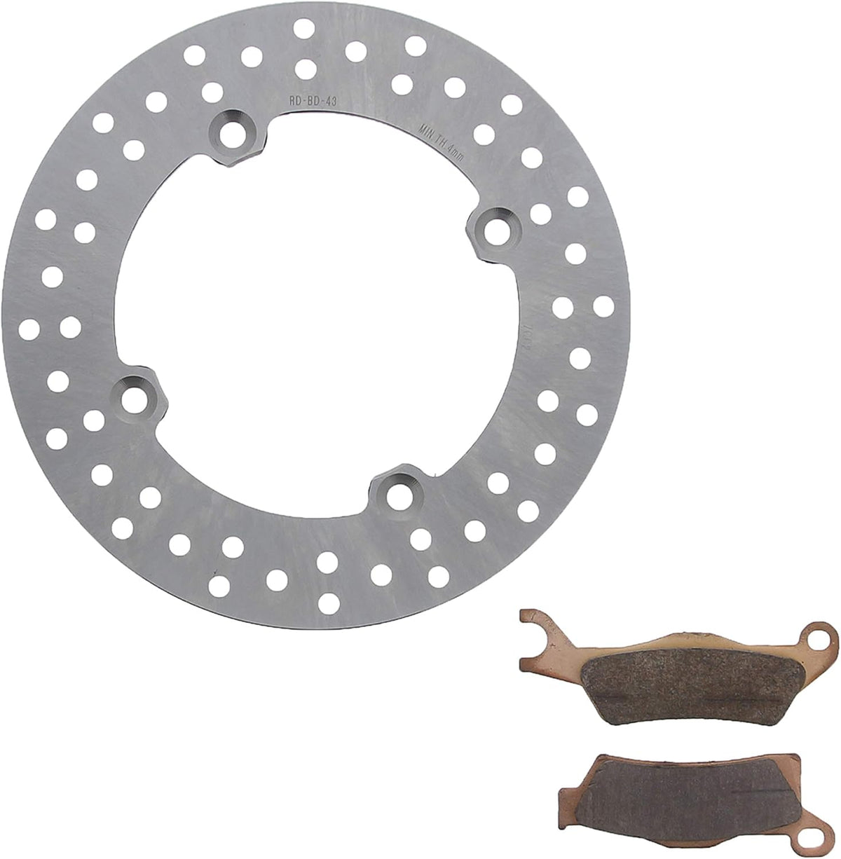 Rear Brake Rotor and Brake Pads Pack of 2 C1689