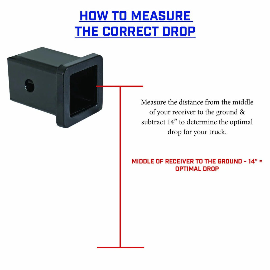 Adjustable 17.5" Drop Hitch with Dual-Ball Stabilizer Kit for 2" Receiver N15990