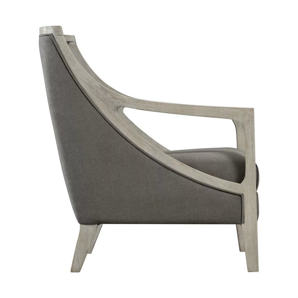 Contemporary Accent Chair with White Wash Frame O989066