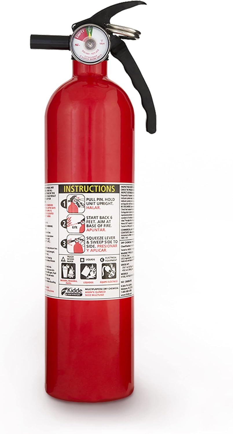 7 Pack Red Multipurpose Fire Extinguishers B62770