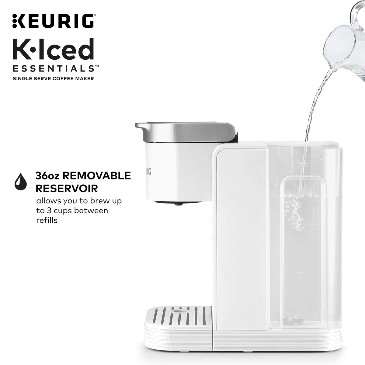 White Iced and Hot Single-Serve Coffee Maker J217