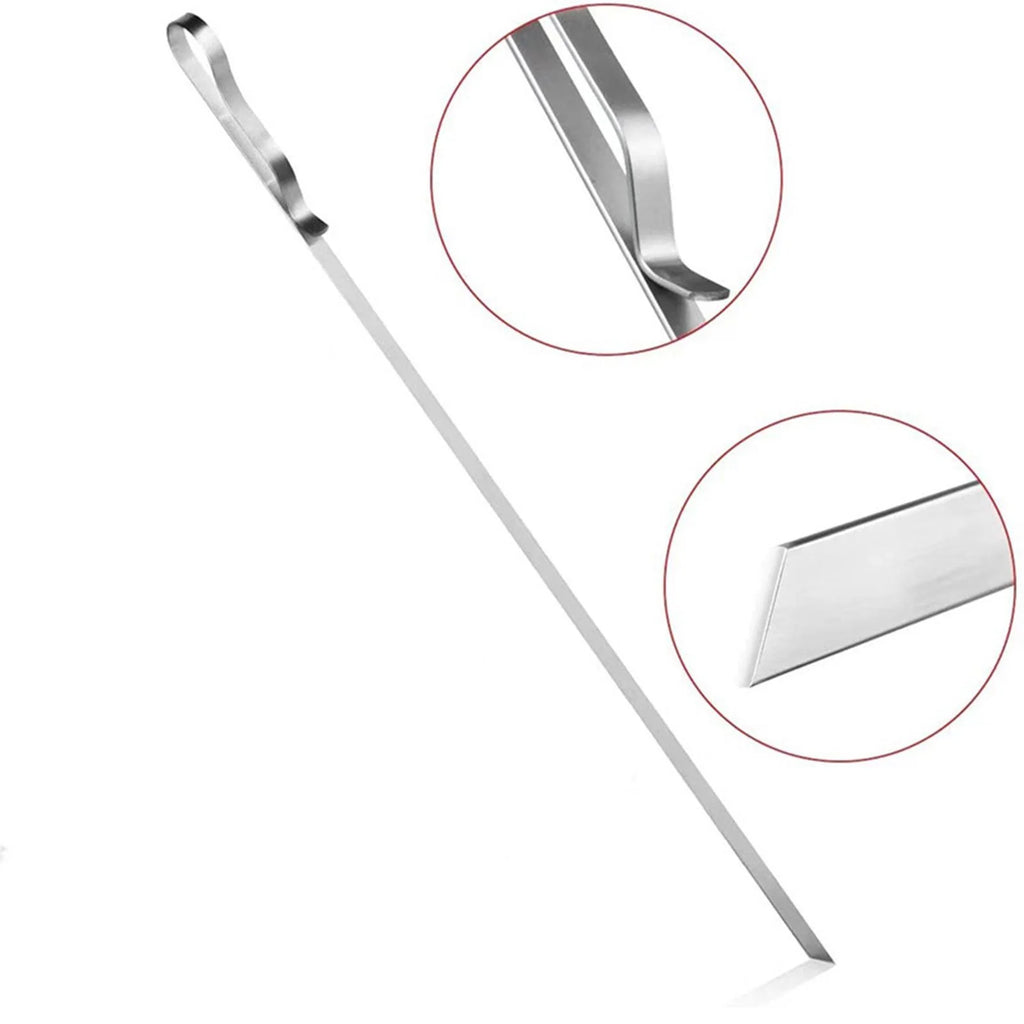 10 Pieces Barbecue Skewer Fork with Cloth Bag G546395