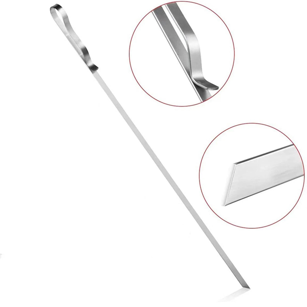10 Pieces Barbecue Skewer Fork with Cloth Bag G546395