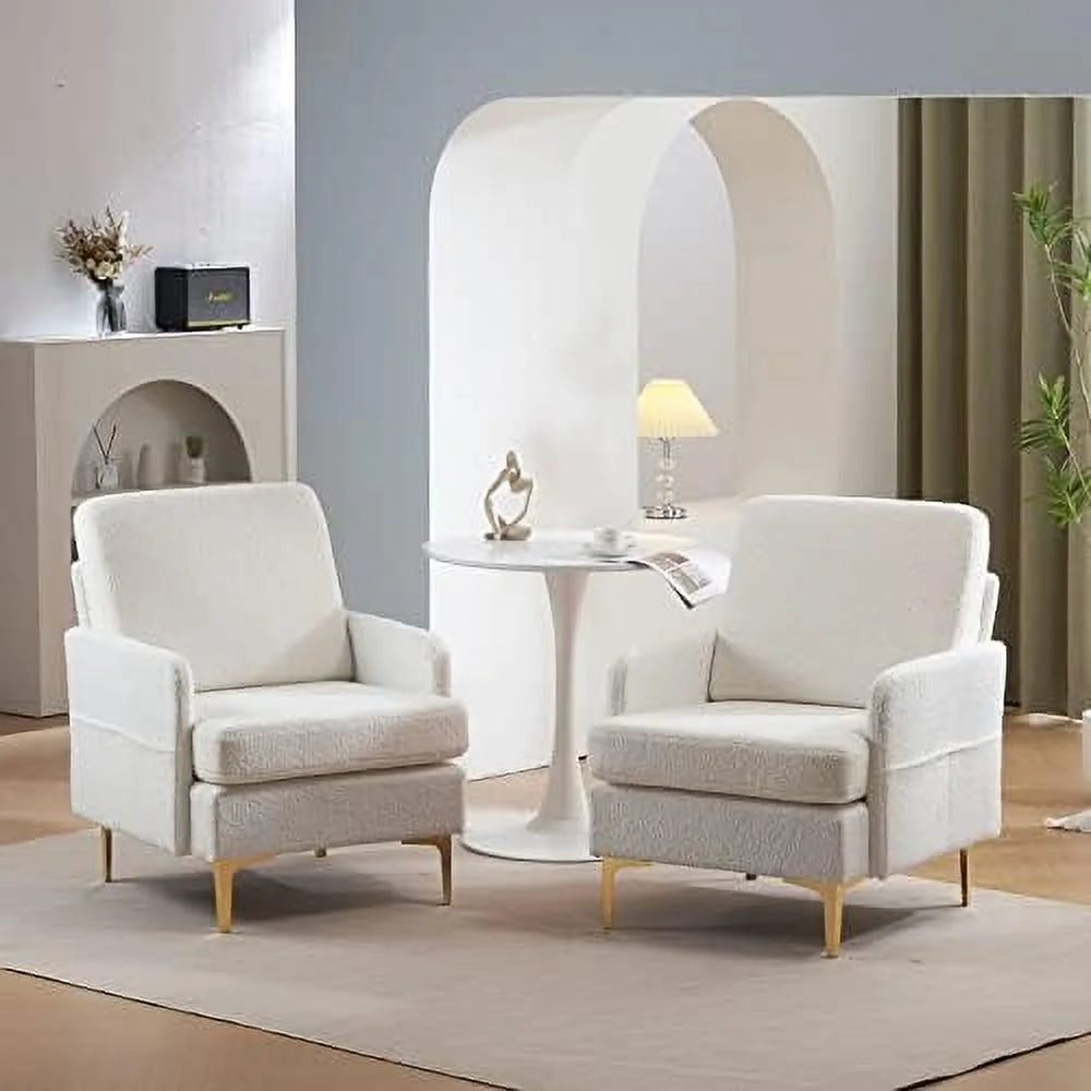 Dark Gray Fabric Accent Chair with Metal Legs G401