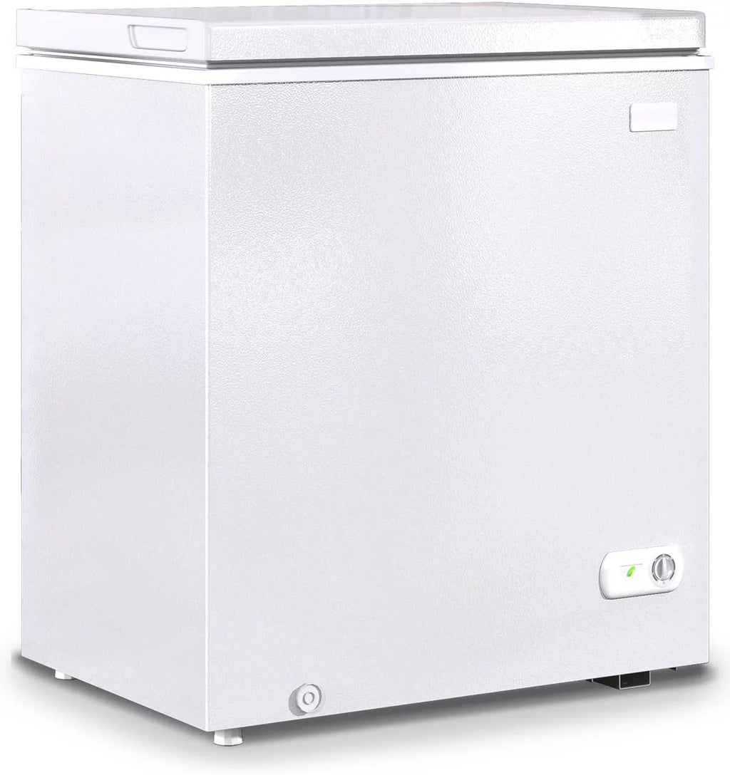 5.0 Cu ft White Chest Freezer with Storage Basket H4936
