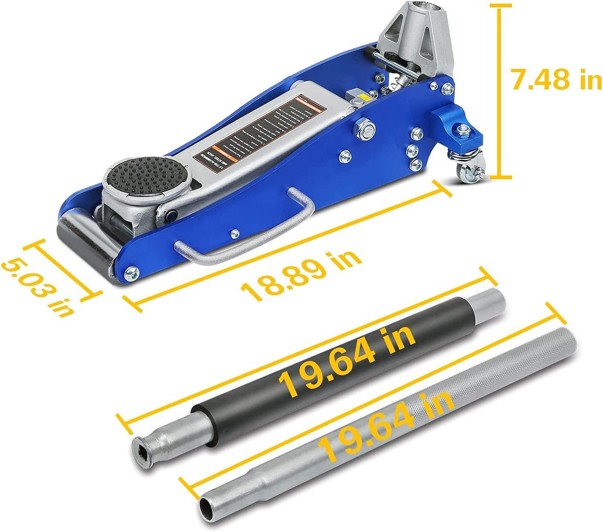 1.5 Ton Low Profile Hydraulic Floor Jack I2373