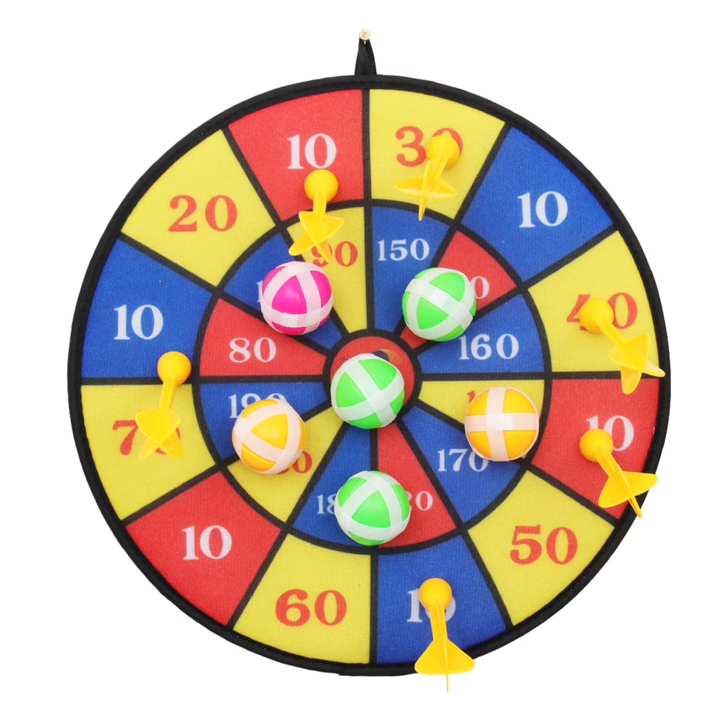 Flocking Dart Board with 4pcs Darts Dartboard Set F251137
