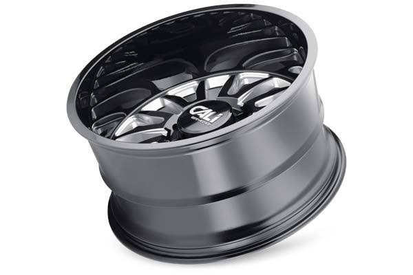 22x12 Gloss Black/Milled Spokes Wheel R4441