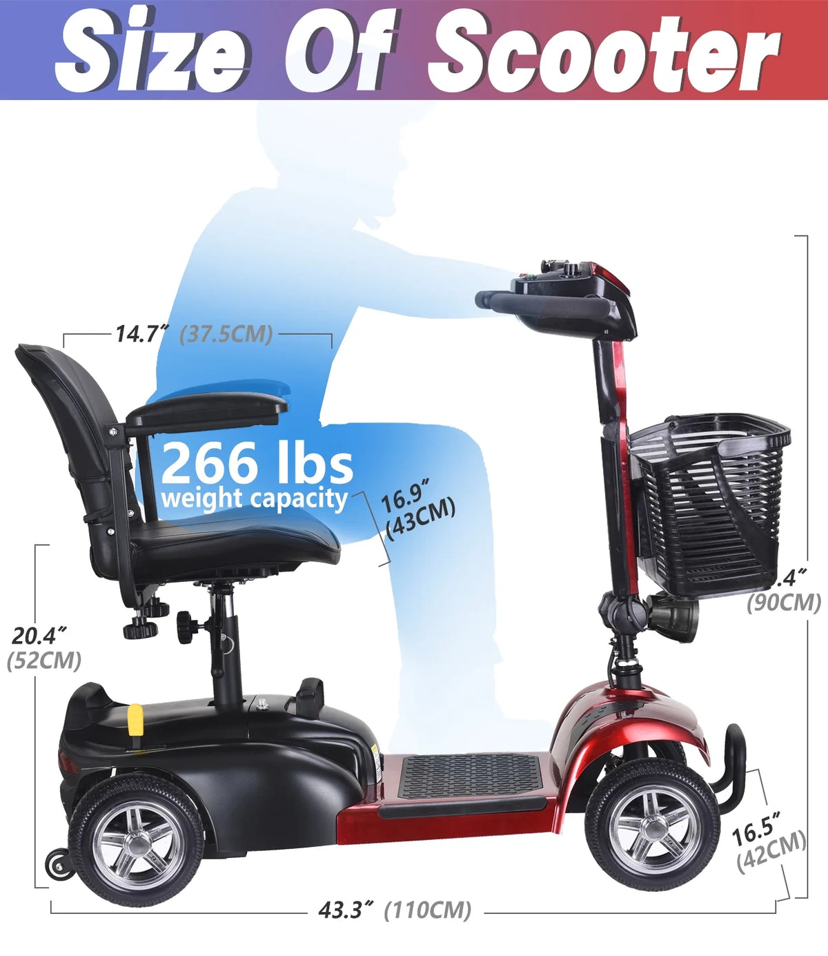 4 Wheel Mobility Scooter B345