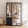 Portable Freestanding Clothing Rack with Oxford Cloth Storage Bag K524774