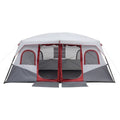 10 Person 2 Room Cabin Tent with Storage Pockets T8479
