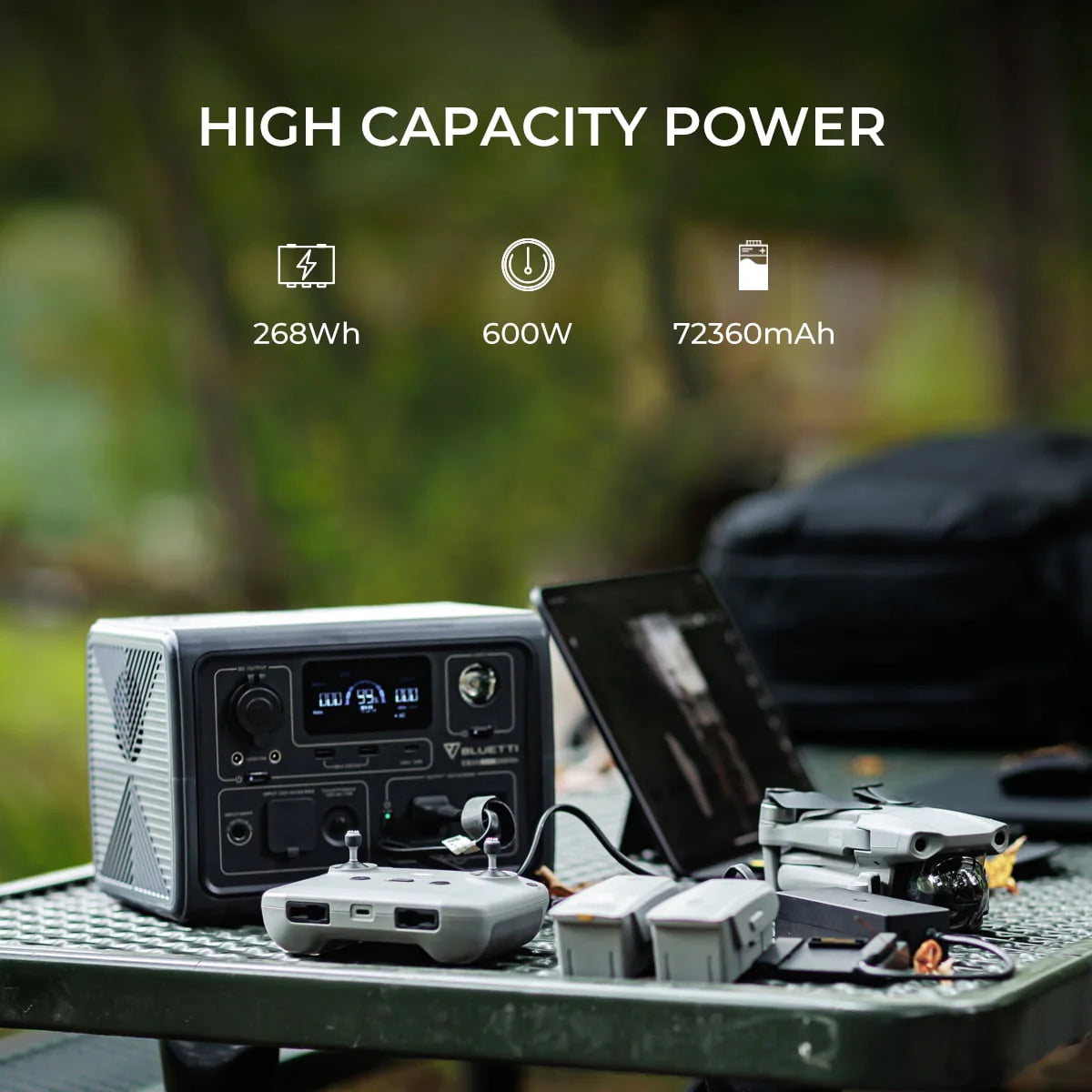 Portable 600W 268Wh LiFePO4 Power Station X6379