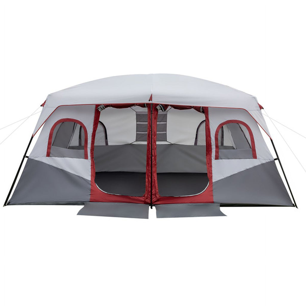 10 Person 2 Room Cabin Tent with Storage Pockets T8479