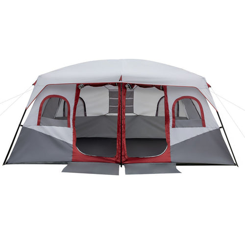 10 Person 2 Room Cabin Tent with Storage Pockets T8479