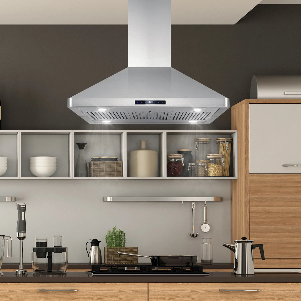 30 380 CFM Ducted Island Range Hood in Stainless Steel C307361