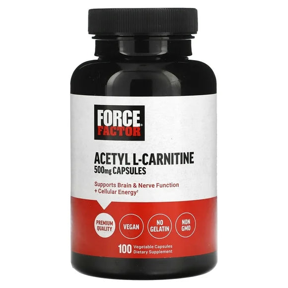 Acetyl L-Carnitine 500 mg 100 Vegetable Capsules H917027
