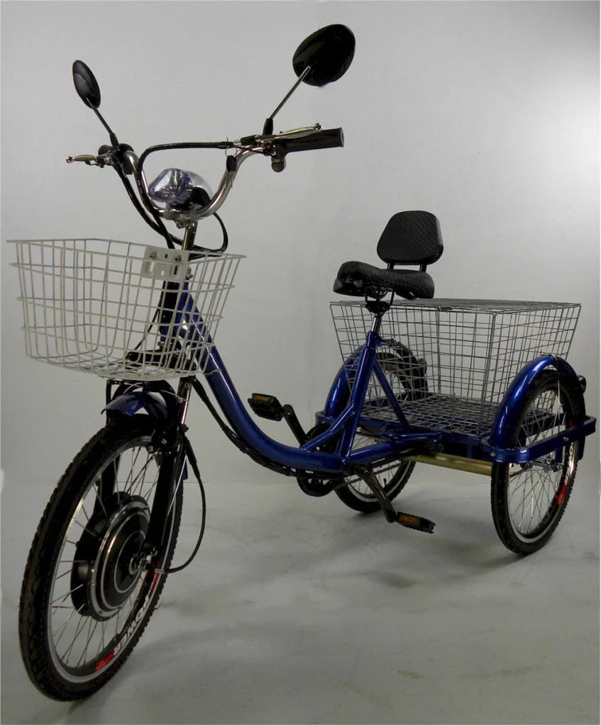 Blue Adult Electric Tricycle W3428
