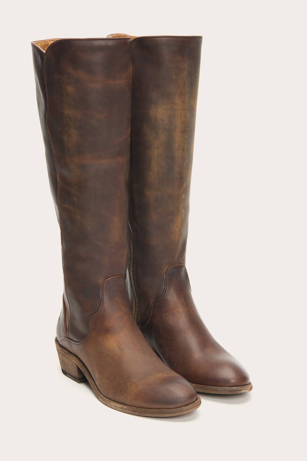 Dark Brown Tall Wide Calf Boots G525