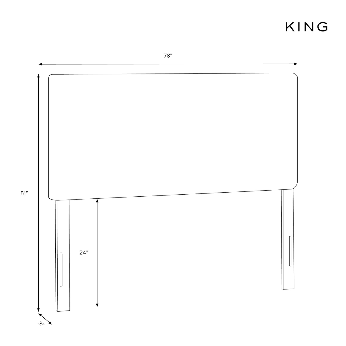 King Pumice Border Headboard A213