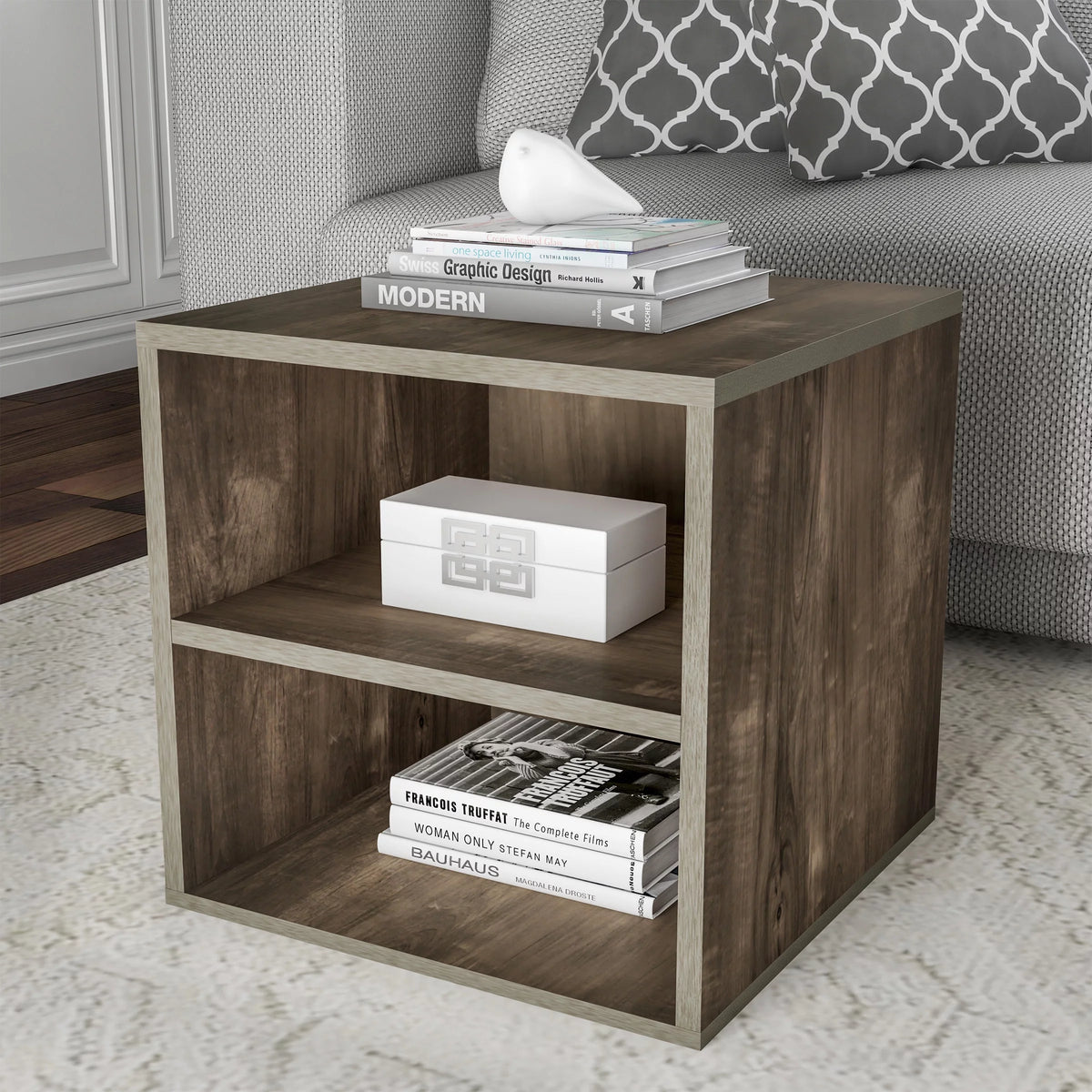 2 Shelf End Table T817
