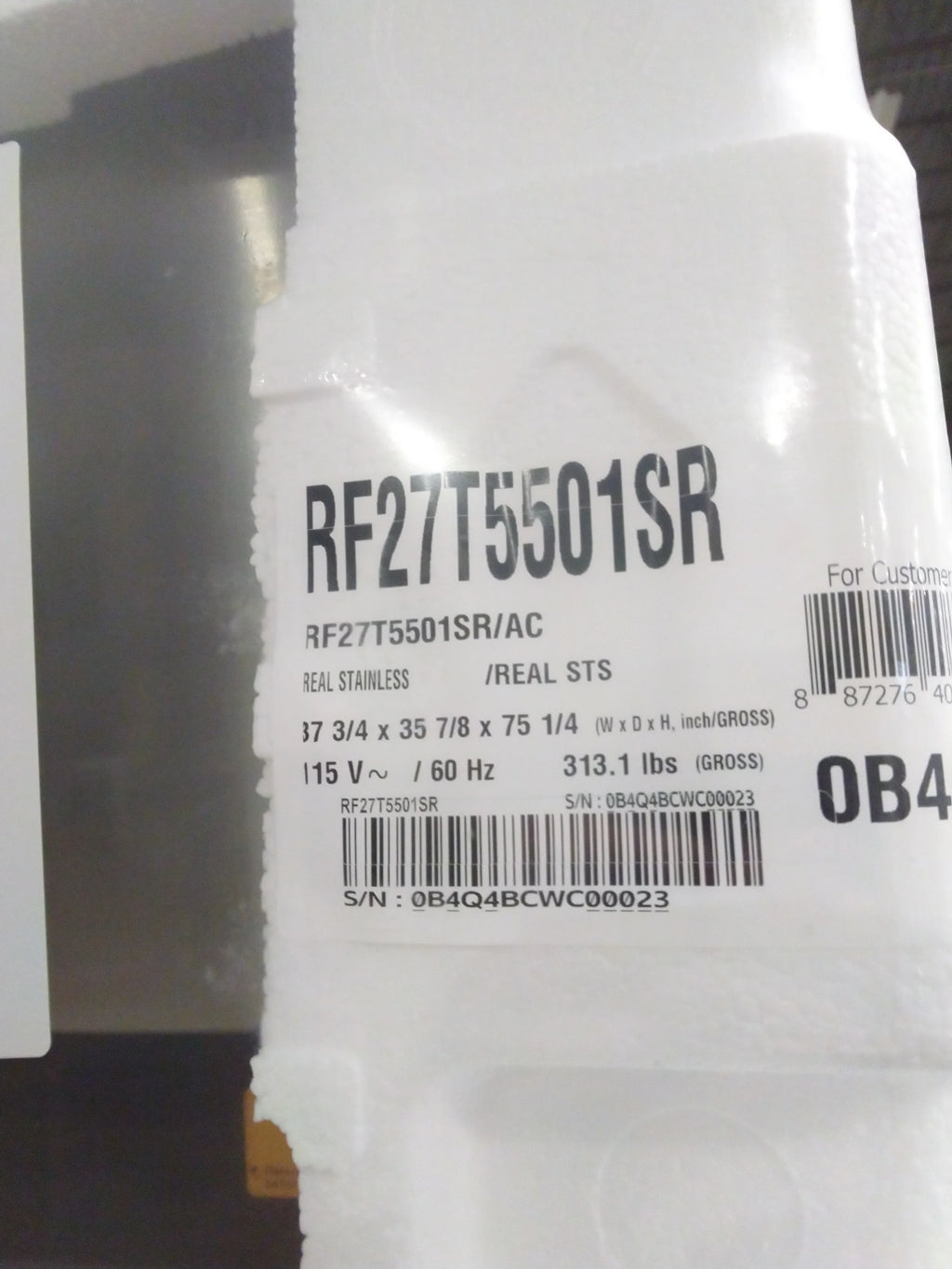 26.5 CUFT SS FD O528