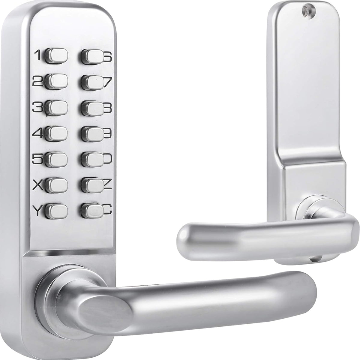 14 Digit Keypad Mechanical Door Lock Lever Set with 60mm Latch Y692