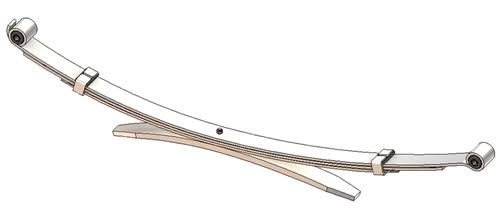 1998-2000 Toyota Tacoma 4x4 / Prerunner Rear Leaf Spring Driver Side, 4(3/1) Leaves X86187