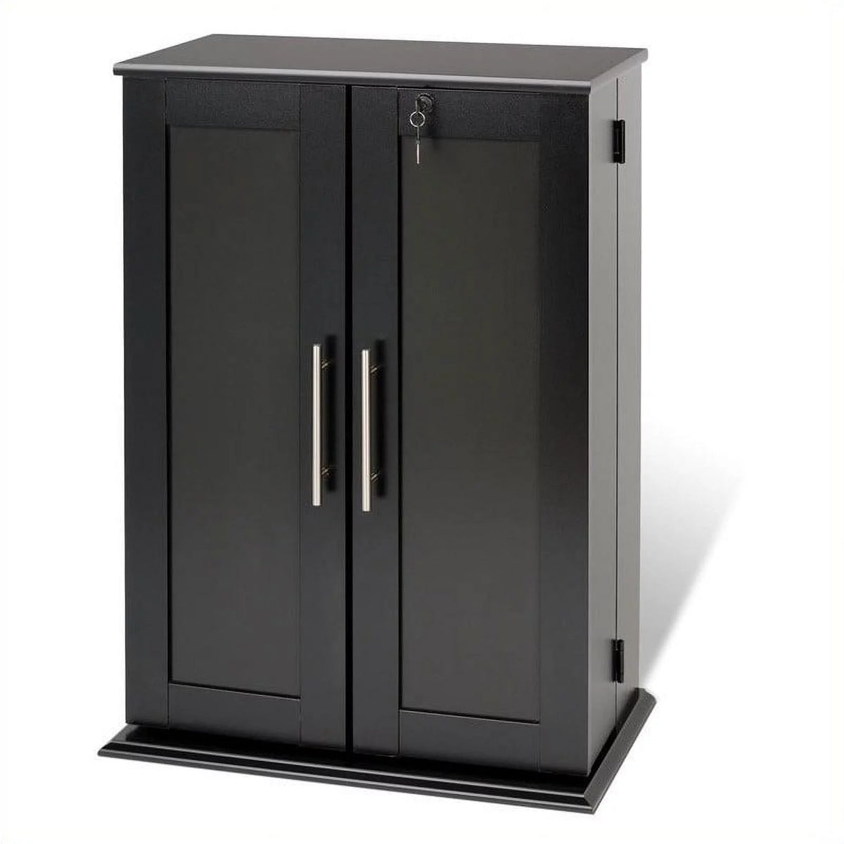Black Wood Media Cabinet Z446