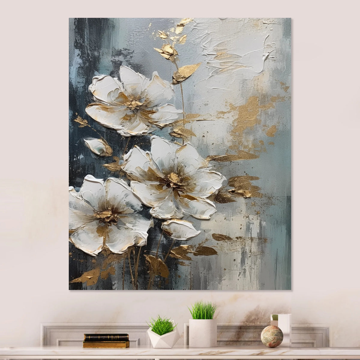 Floral Apple Tree Metal Wall Art Prints Q202