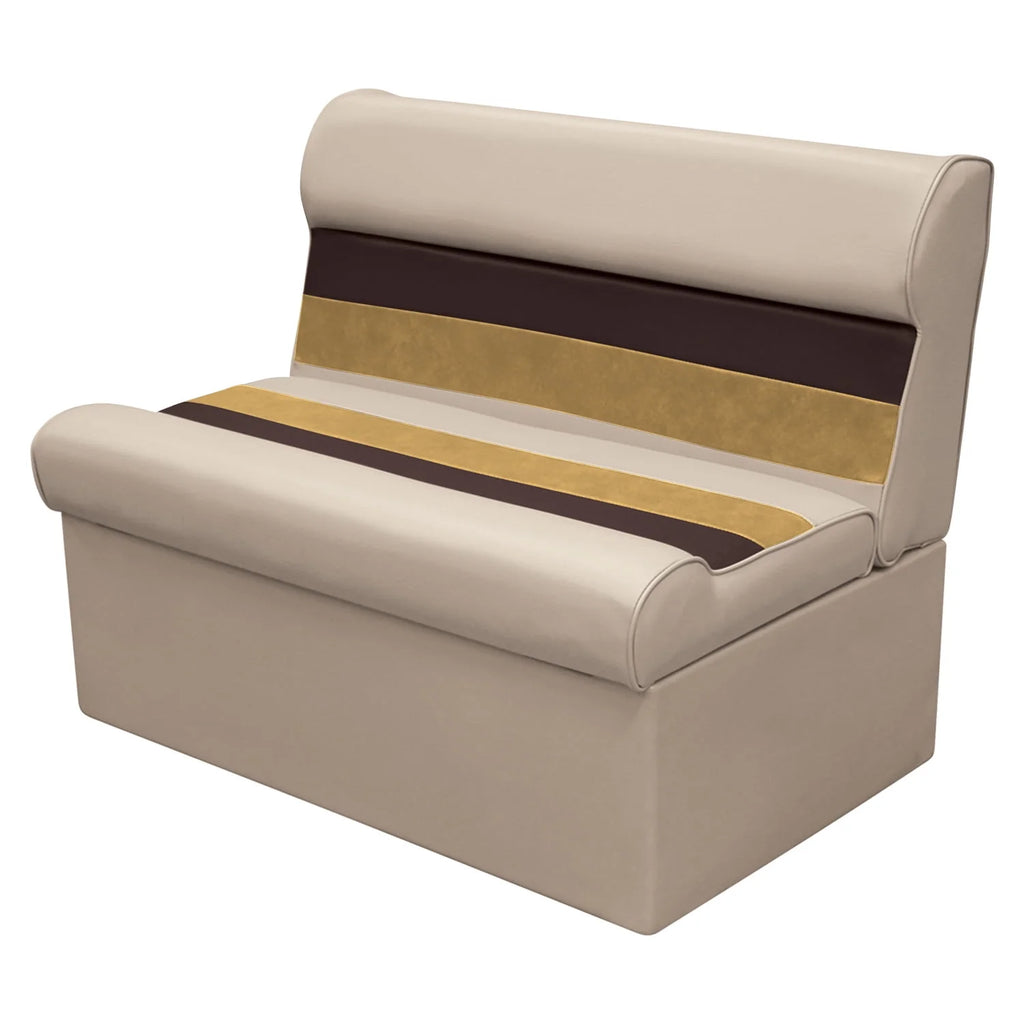Gray Navy Blue Boat Seat and Backrest Cushion Set K2932