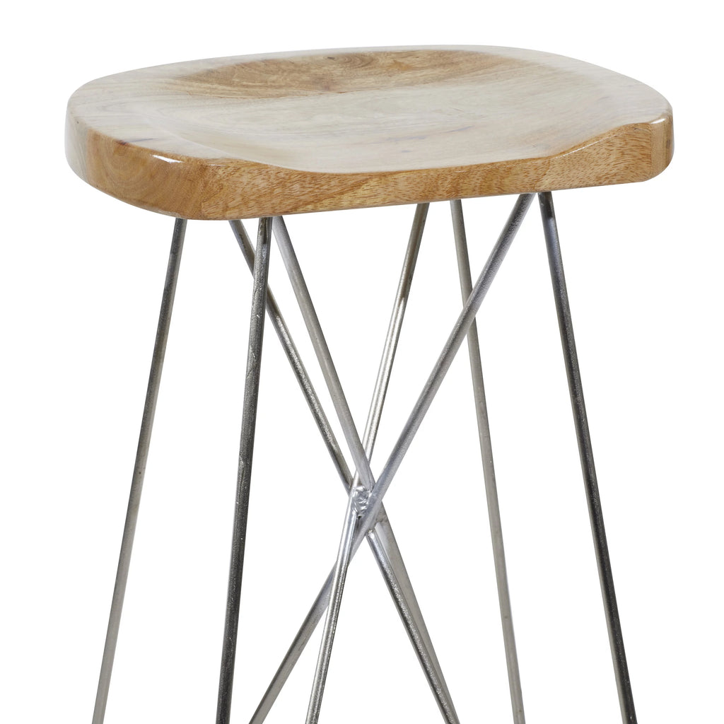 Brown Mango Wood Bar Stool D695915