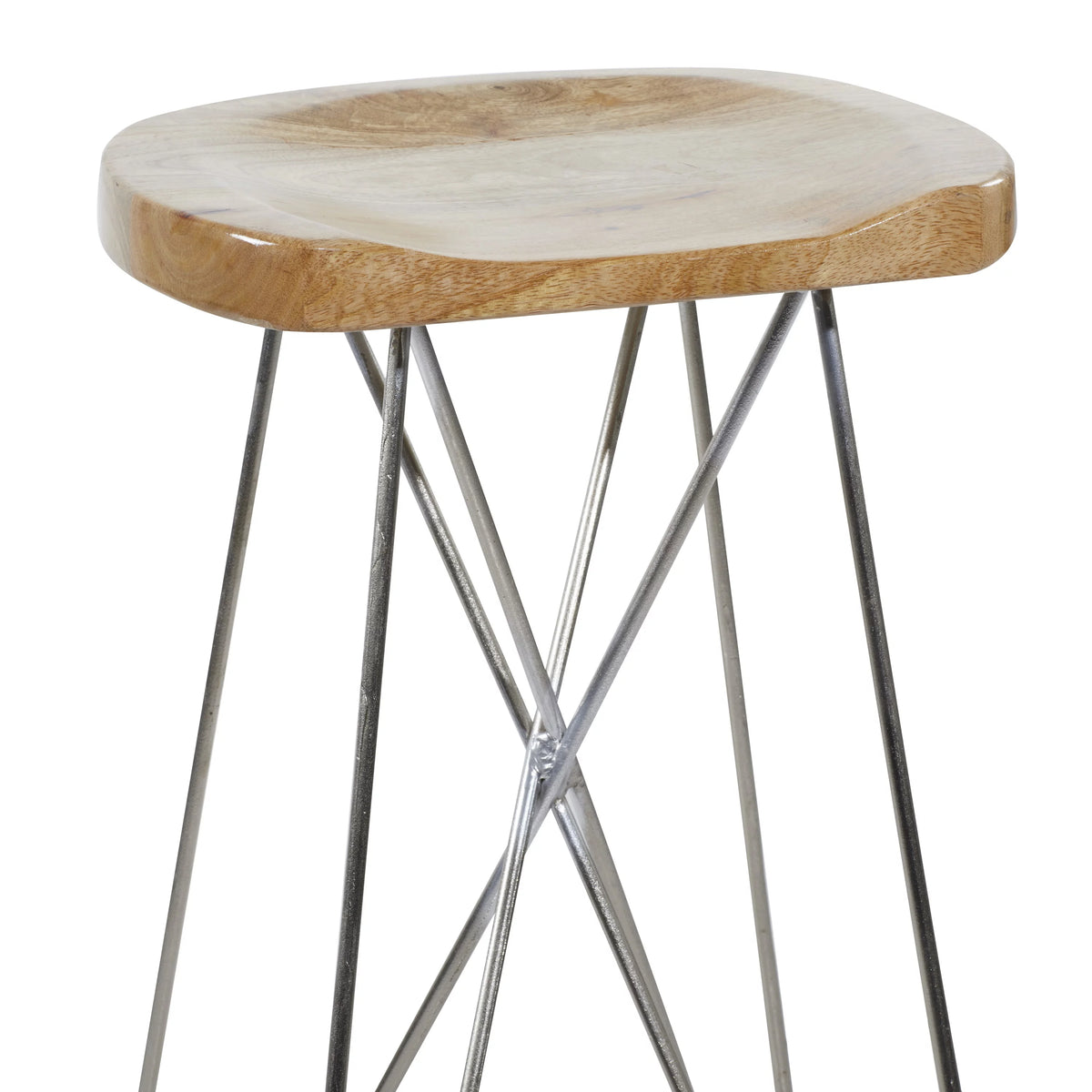 Brown Mango Wood Bar Stool D695915