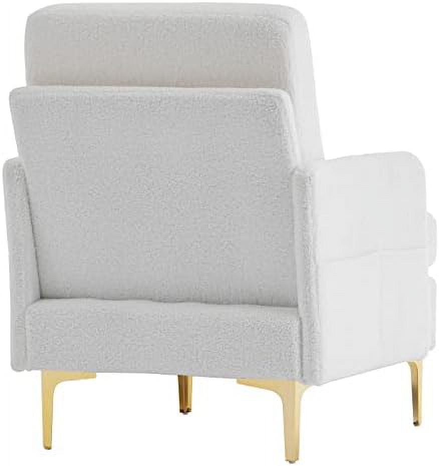 Dark Gray Fabric Accent Chair with Metal Legs G401