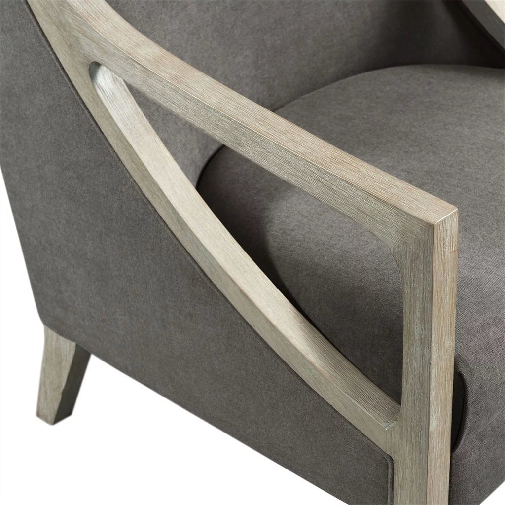 Contemporary Accent Chair with White Wash Frame O989066