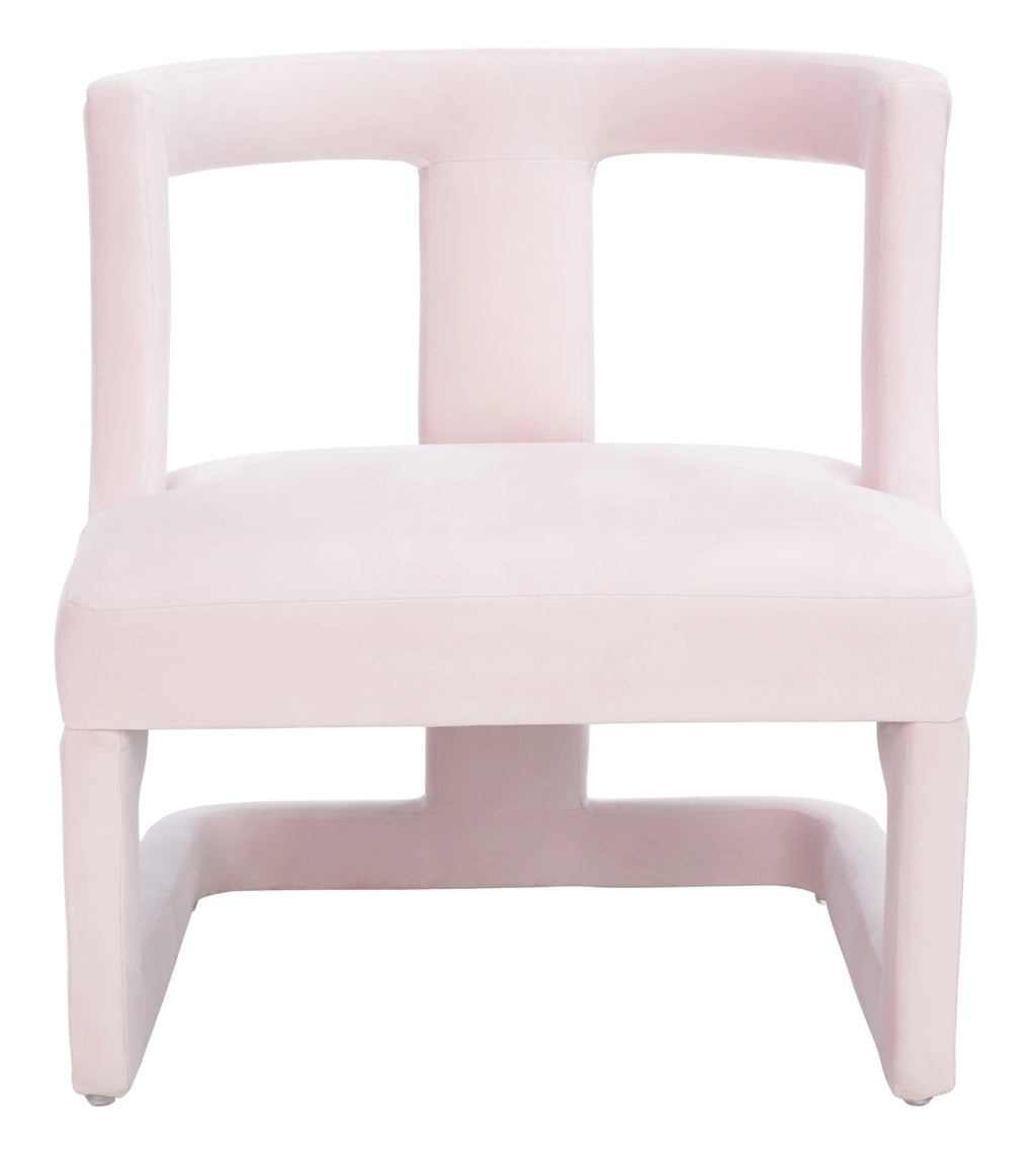 Light Pink Upholstered Accent Chairs A387714