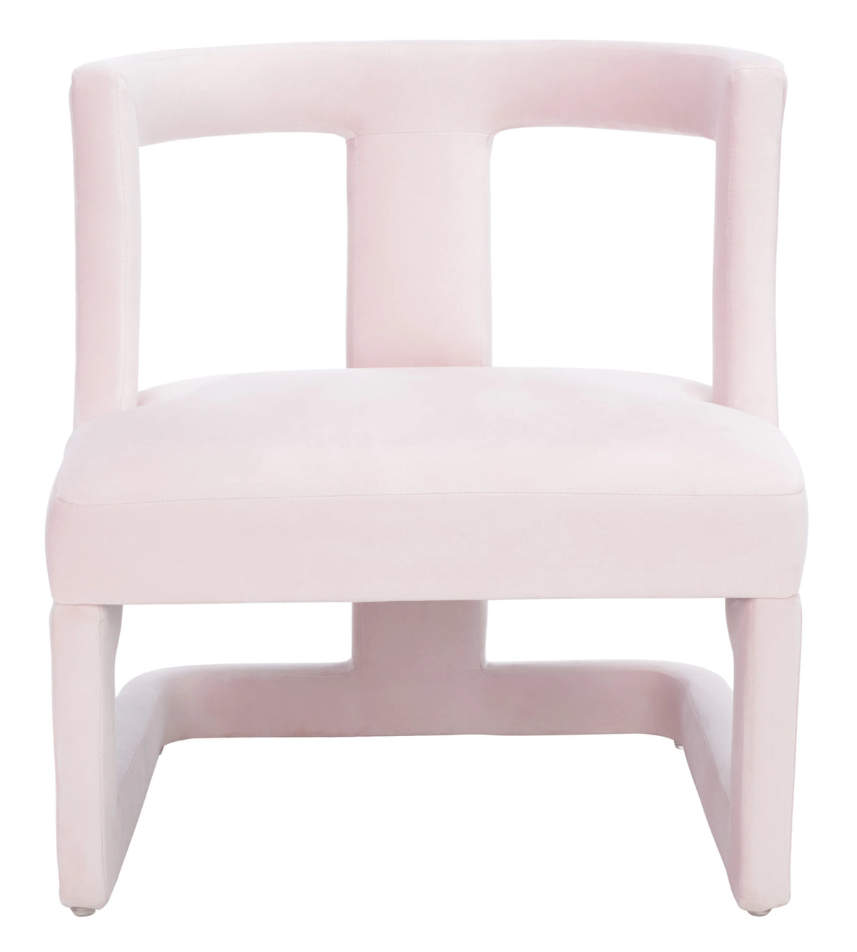 Light Pink Upholstered Accent Chairs A387714